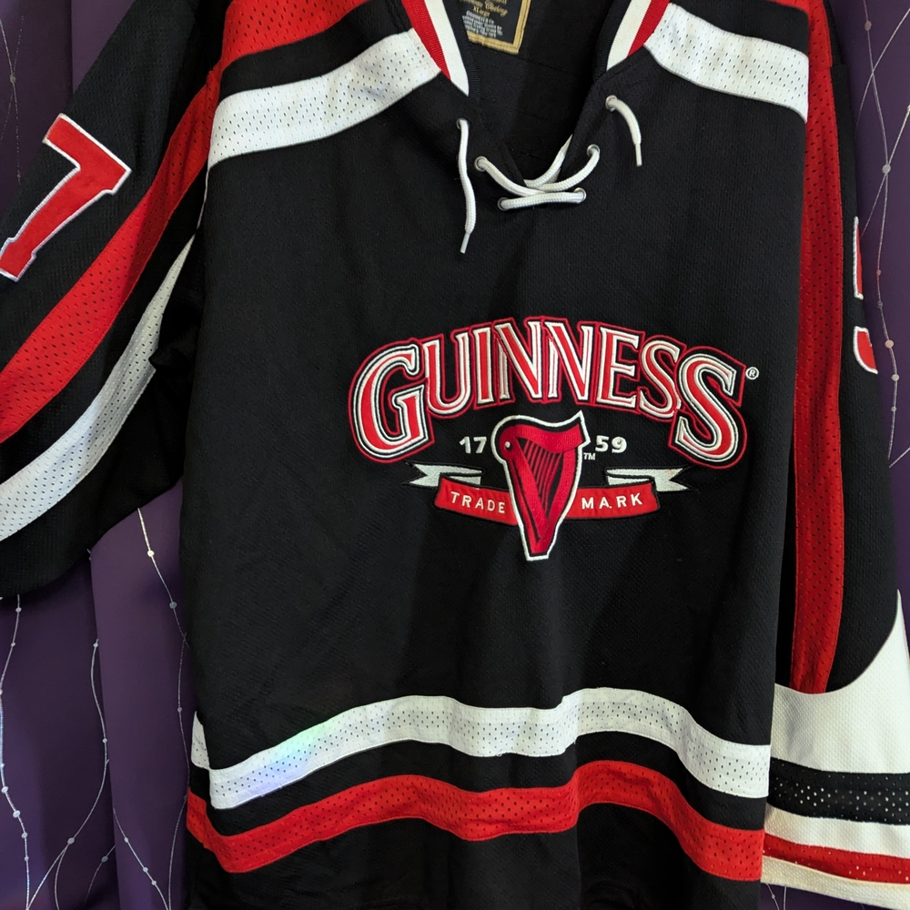 Guinness Black and Red Hockey Jersey